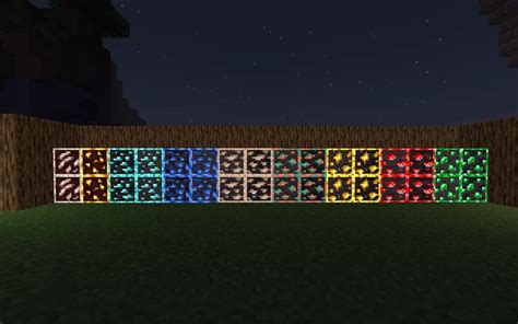 Glowing ores Minecraft Texture Pack