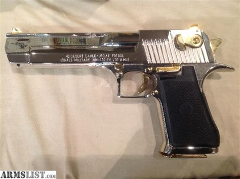 ARMSLIST - For Sale: Desert Eagle 50 Hard Chrome 24K Trim