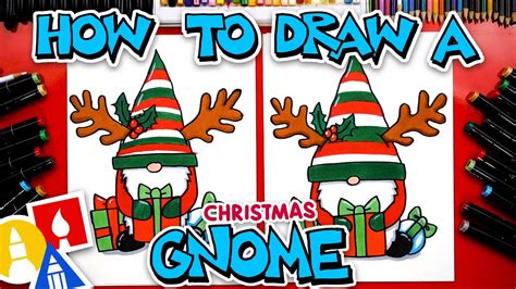 How To Draw A Christmas Gnome - YouTube