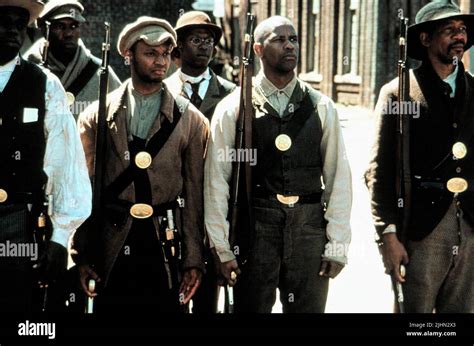 DENZEL WASHINGTON, MORGAN FREEMAN, GLORY, 1989 Stock Photo - Alamy