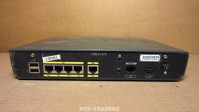 Cisco 871 870 Cisco 871 Router 4-Port Ethernet Security IP Services Excl PSU | eBay