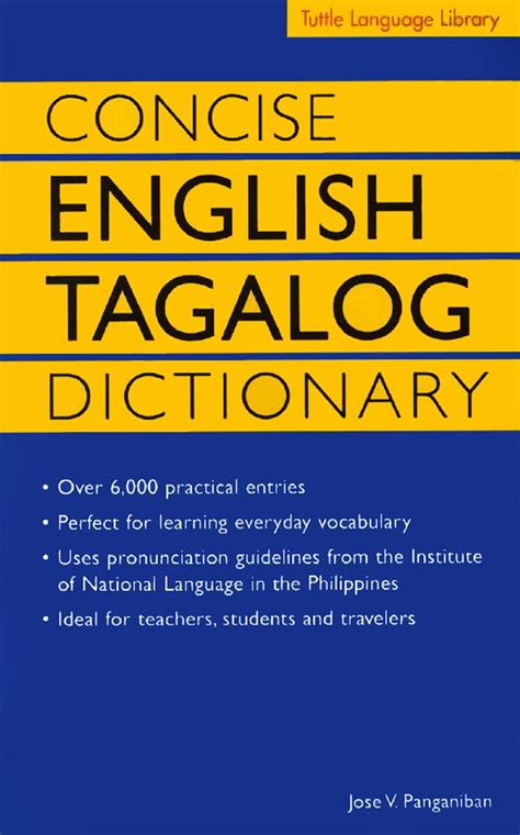 Concise English Tagalog Dictionary eBook by Jose Villa Panganiban ...