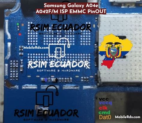 Samsung Galaxy A04e A042F/M ISP EMMC PinOUT | Test Point