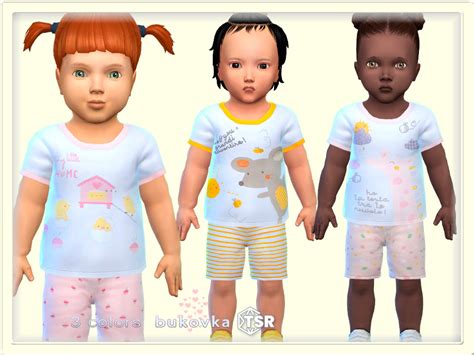 The Sims Resource - Infant Shirt Summer