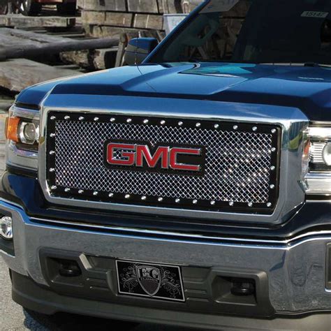 E&G Classics 2014-2015 GMC Sierra 1500 Grille E-Power Heavy Mesh Grille Chrome Mesh - 1091-0104 ...