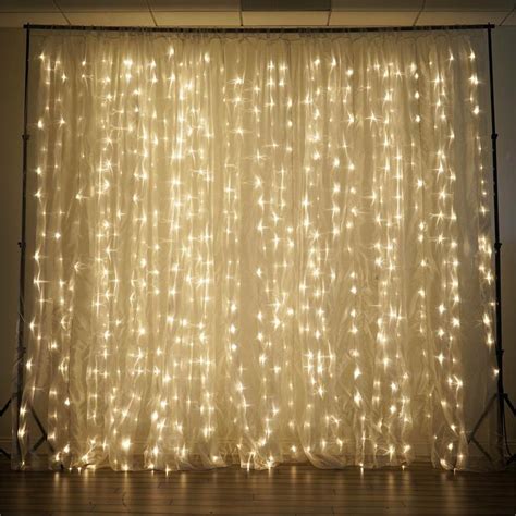 20 ft x 10 ft LED Lights Organza Backdrop Curtain | eBay