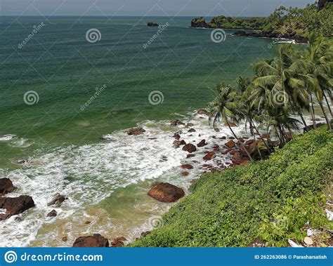 Beautiful View of a Cabo De Rama Beach Stock Photo - Image of nature, rocks: 262263086