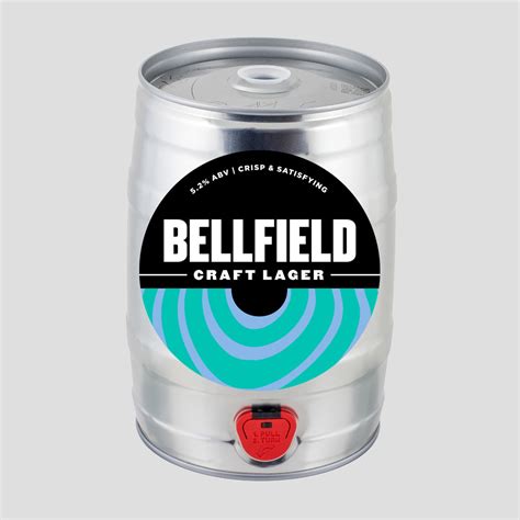 Craft Lager - 5 litre mini keg - Bellfield Brewery