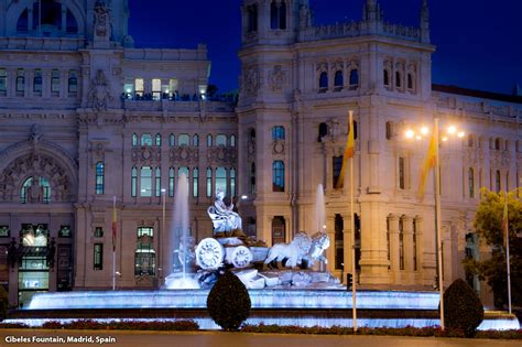 Cibeles Fountain, Madrid, Spain - The centerpiece of the iconic Plaza de Cibeles –a must-see for ...