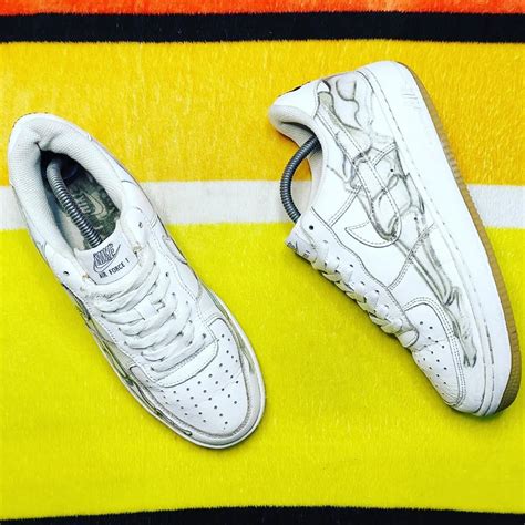 Nike Air Force 1 "Skeleton" Second, Fesyen Pria, Sepatu , Sneakers di Carousell