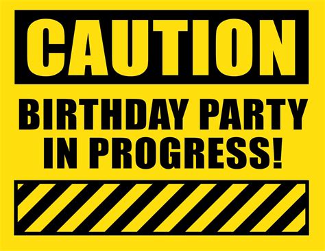 Free Construction Birthday Party Printables