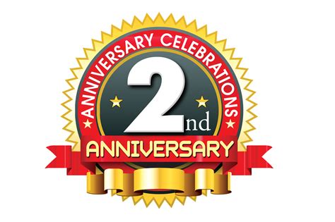 2nd anniversary logo vector template free downloads | naveengfx