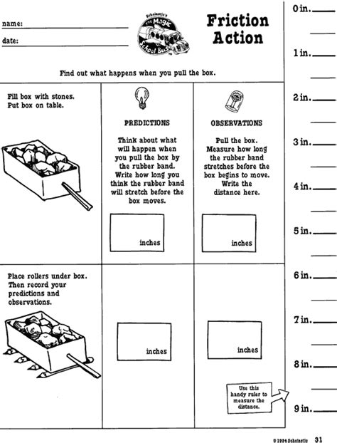 Friction For Kids Worksheets