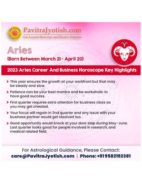 2023 Aries Career Horoscope and Business Horoscope | PDF