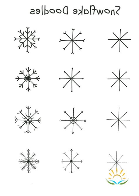 How to draw a snowflake easy snowflake drawing step by step tutorial ...