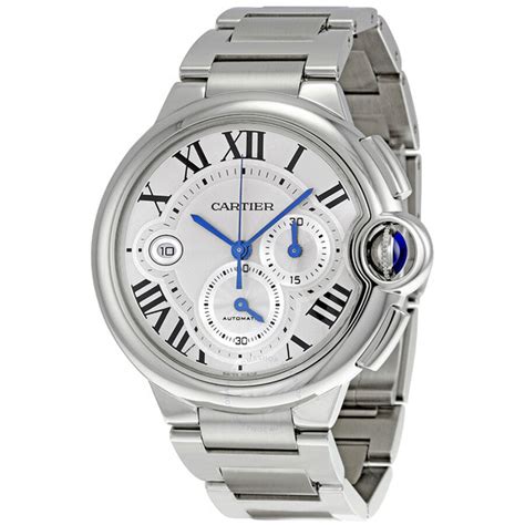 Cartier Ballon Bleu Silver Dial Chronograph Men's Watch W6920002 ...