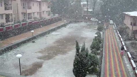 पालमपुर में बर्फबारी Snowfall at CSIR-IHBT-Palampur on 7.1.2012 (Ghritashi's Home) - YouTube