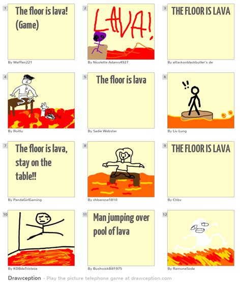 The floor is lava! (Game) - Drawception