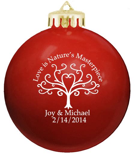 Christmas Balls, Personalized Wedding Ornaments