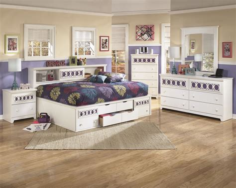 Signature Design by Ashley Zayley Twin/Full Storage Bed | Bookcase bed, Kids bedroom sets, Twin ...