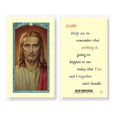 Lord Help Me To Remember Laminated Prayer Card