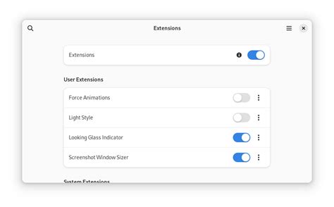 Extensions – Apps for GNOME