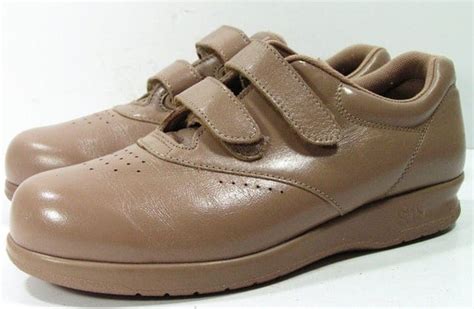 sas shoes womens 7.5 m b bone velcro loafers oxfords tripad