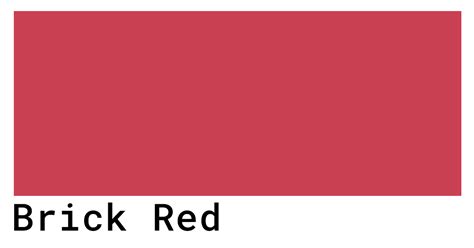 Brick Red Color Codes - The Hex, RGB and CMYK Values That You Need