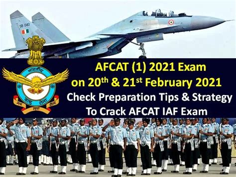 AFCAT Exam (1) 2021 on 20th & 21st February: Check Preparation Tips ...