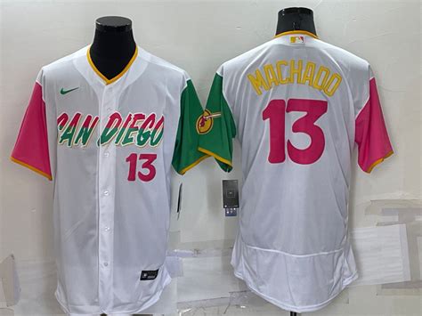 Padres 13 Manny Machado White Nike 2022 City Connect Flexbase Jersey