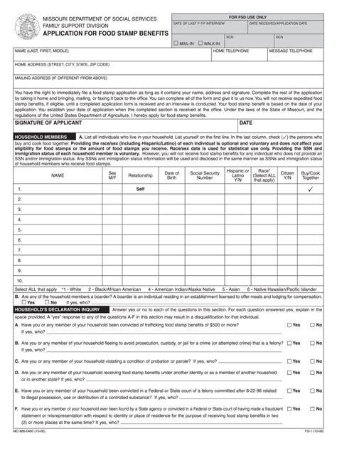 Where to Apply for Food Stamps in Missouri Form - Fill Out and Sign Printable PDF Template ...