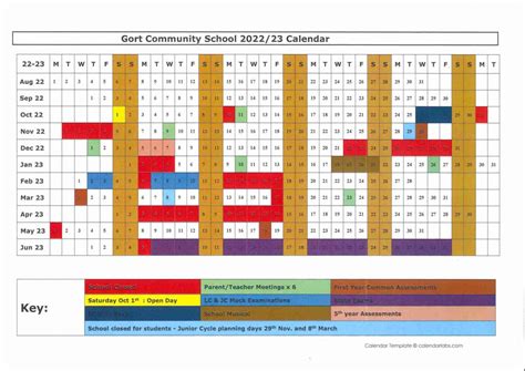 School Calendar - Gort Community School