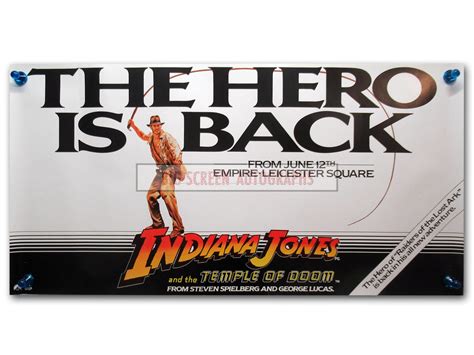 Indiana Jones and the Temple of Doom Original 'banner poster' | Big ...