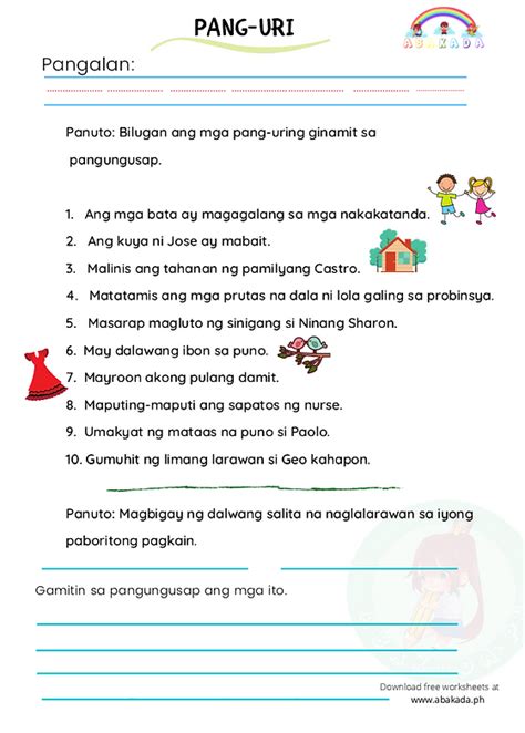 Pang-uri At Mga Halimbawa — The Filipino Homeschooler, 45% OFF