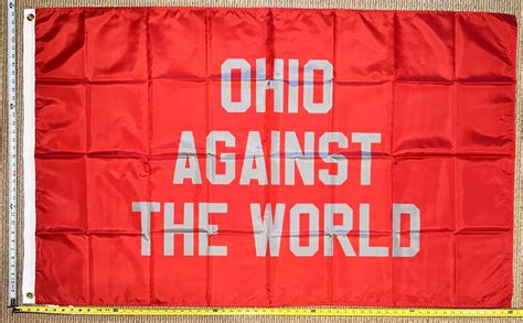 Ohio Against the World Flag FREE SHIPPING Rgl Ohio State - Etsy