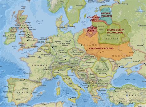 Lithuania history map - Map of Lithuania history (Northern Europe - Europe)