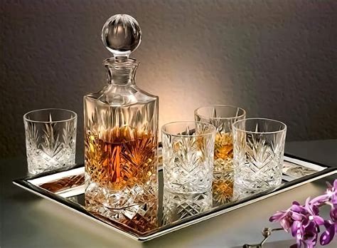 Godinger 11 in. x 16 in. Rectangular Tray in 2022 | Whiskey decanter set, Whiskey set, Whiskey ...