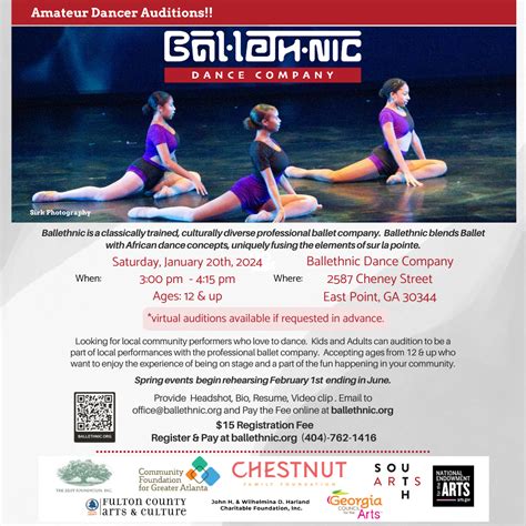 Ballet Company, Ballethnic Holding Open Auditions for Company Members ...