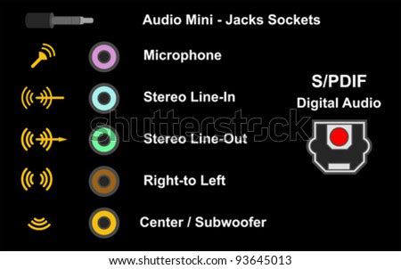 Audio Ports, Vector - 93645013 : Shutterstock