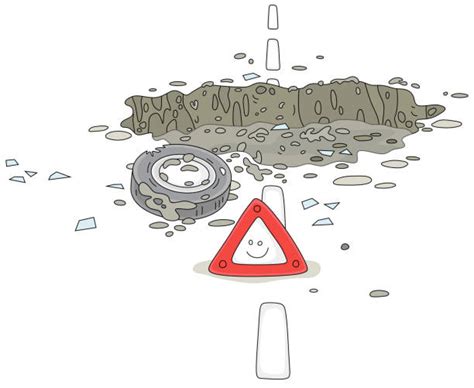 Car Damage Pothole Illustrations, Royalty-Free Vector Graphics & Clip ...