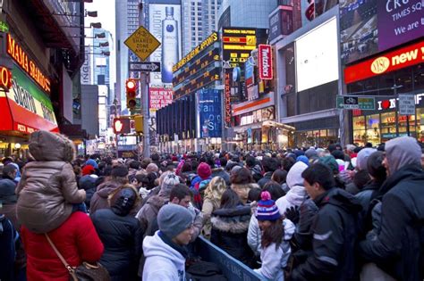 New Years Eve Crowd Times Square Editorial Stock Photo - Image of times ...