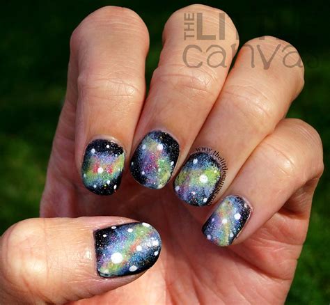 Galaxy Nail Art - The Little Canvas