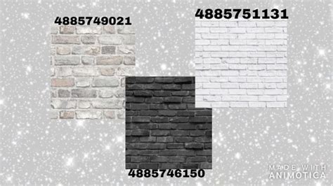 Four Types of Brick Walls with Snow | Made with Annota