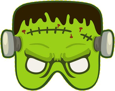 Frankenstein Mask Clipart PNG | Clip art, Frankenstein mask, Real leprechaun