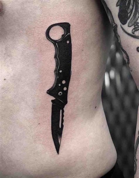 The Best Knife Tattoos | Knife tattoo, Pocket knife tattoo, Neck tattoo