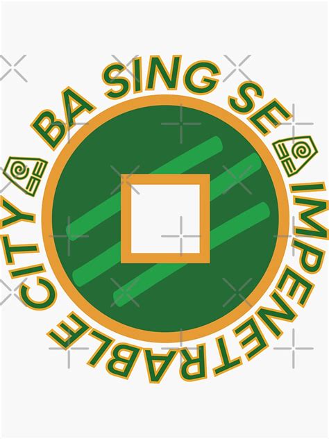 "Ba Sing Se Earth Kingdom Capital" Sticker by laughingplace55 | Redbubble