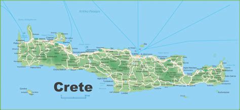 Crete Maps, Print Maps Of Crete, Map Of Chania Or Heraklion inside Printable Map Of Crete ...