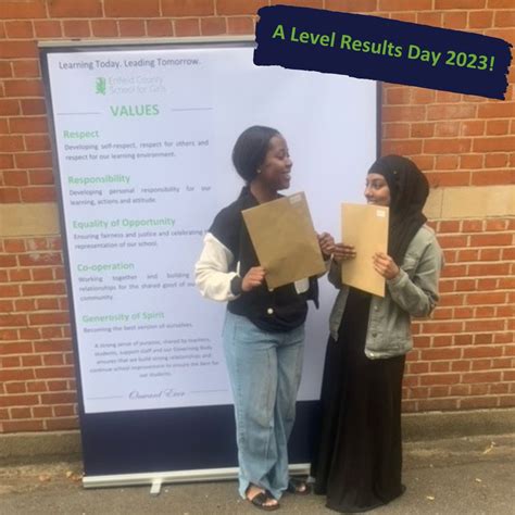 Enfield County School for Girls - A Level Results Day 2023