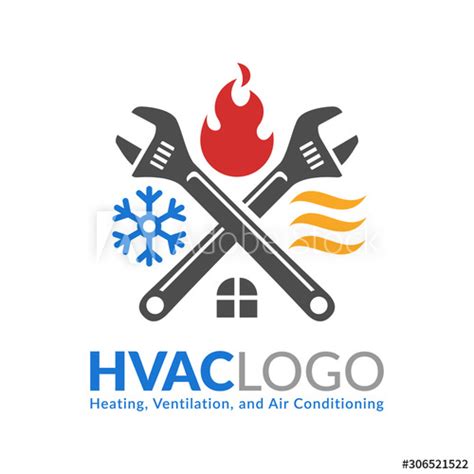 Hvac Logo Design Heating Ventilation And Air Conditioning Logo Or Icon Template - Buy This Sto ...