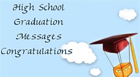 High School Graduation Messages Congratulations